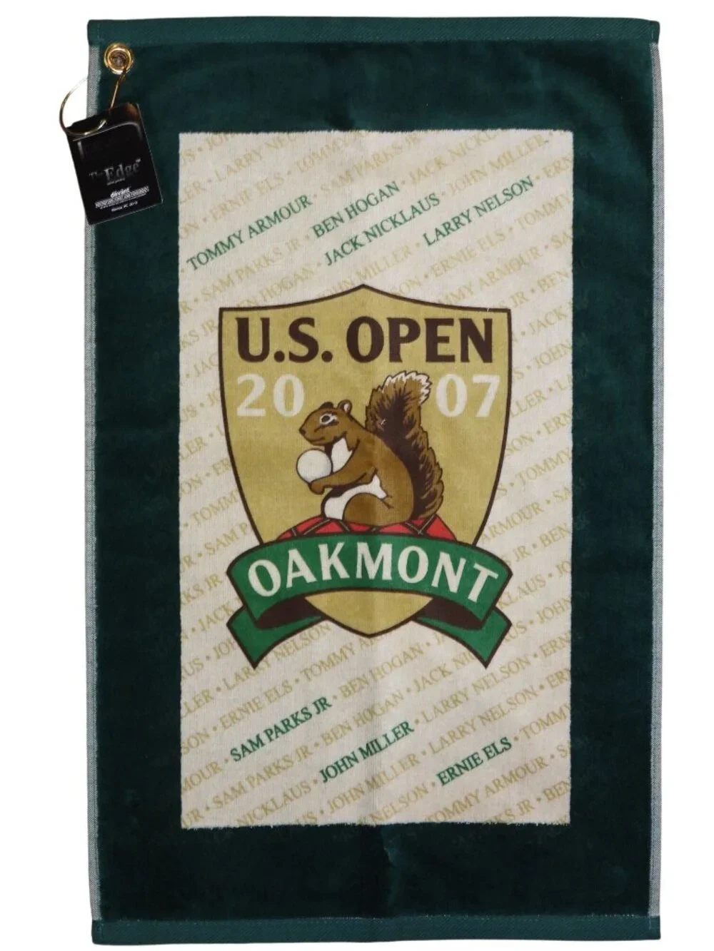 NWT 2007 US Open Oakmont Devant Golf Towel Winners Names 26
